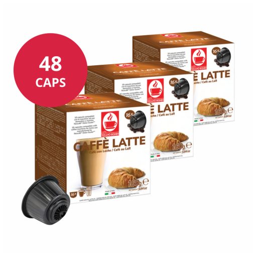 Caffe Latte Dolce Gusto kompatibilis kávékapszula 3x16db (48 kapszula)