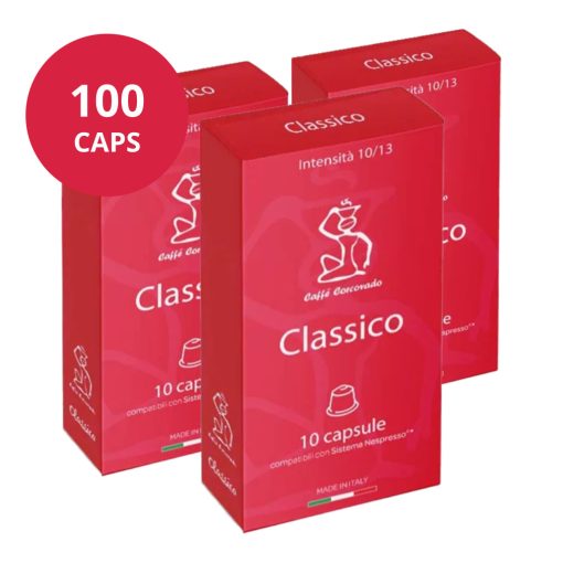 Classico Corcovado Nespresso kompatibilis kávékapszulakarton 10x10db (100 kapszula)