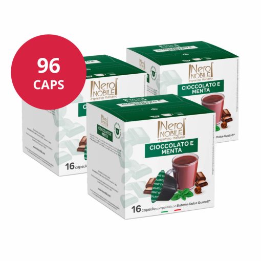 Mentás Forró Csokoládé Dolce Gusto kompatibilis kapszulában karton 6x16db (96 kapszula)