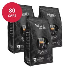   Ristretto Kávé Dolce Gusto kompatibilis kávékapszulában 10x8db (80 kapszula) Dolce Vita