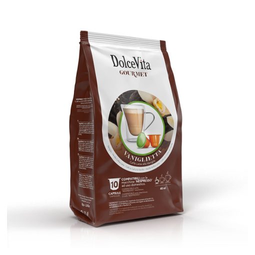 Vaníliás Cappuccino Nespresso kompatibilis kapszula 10db Dolce Vita