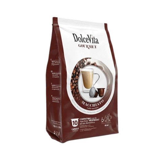 Macchiato Nespresso kompatibilis kapszula 10 db Dolce Vita 