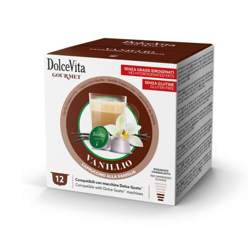Vaníliás Cappuccino Dolce Gusto kompatibilis kapszulában 12db Dolce Vita