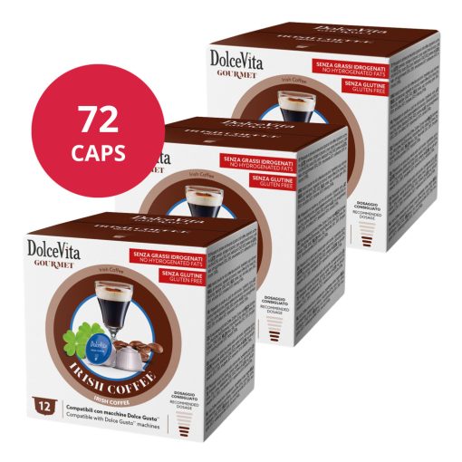 Ír krémlikőrös Cappuccino Dolce Gusto kompatibilis kapszulában 6x12db (72 kapszula) Dolce Vita