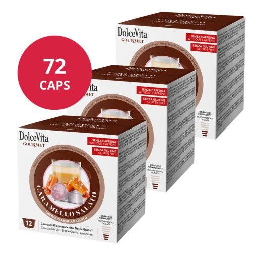 Sós Karamellás Cappuccino Dolce Gusto kapszulában 6x12db (72 kapszula) Dolce Vita 