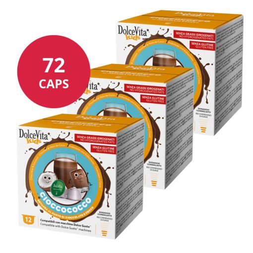 Kókuszos Csokoládé Dolce Gusto kapszulában 6x12db (72 kapszula) Dolce Vita 