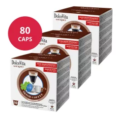   Ír krémlíkörös kávé Nespresso kompatibilis kapszulában 8x10db (80 db) Dolce Vita