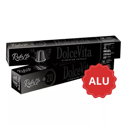 Ristretto Aluminium Nespresso kávékapszula Tube 10db Dolce Vita