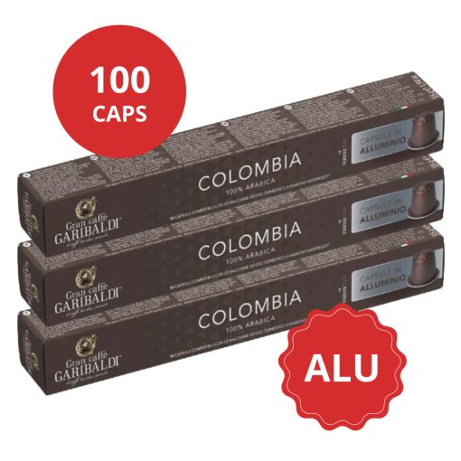 Colombia Nespresso kompatibilis Aluminium kávékapszula Garibaldi 10x10db (100 kapszula)