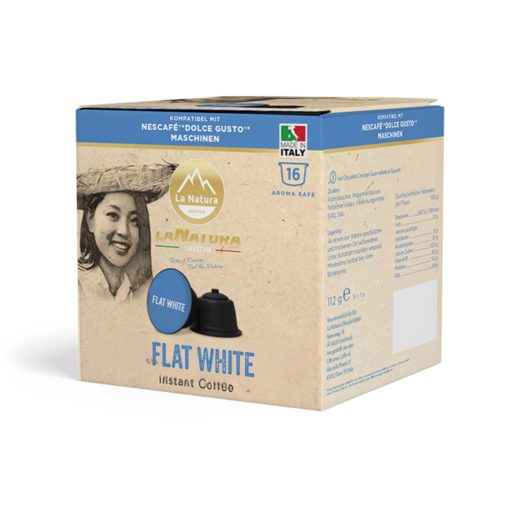Flat White Dolce Gusto kompatibilis kapszula 16db LaNatura