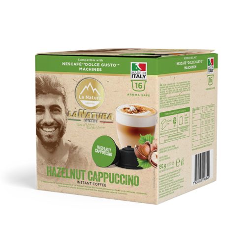 Nocciolino mogyorós Cappuccino Dolce Gusto kompatibilis kapszula 16db LaNatura