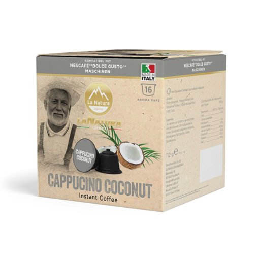 Kókuszos Cappuccino Dolce Gusto kompatibilis kapszula 16db LaNatura