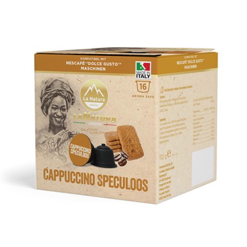 Fahéjas kekszes Cappuccino Dolce Gusto kompatibilis kapszula 16db LaNatura