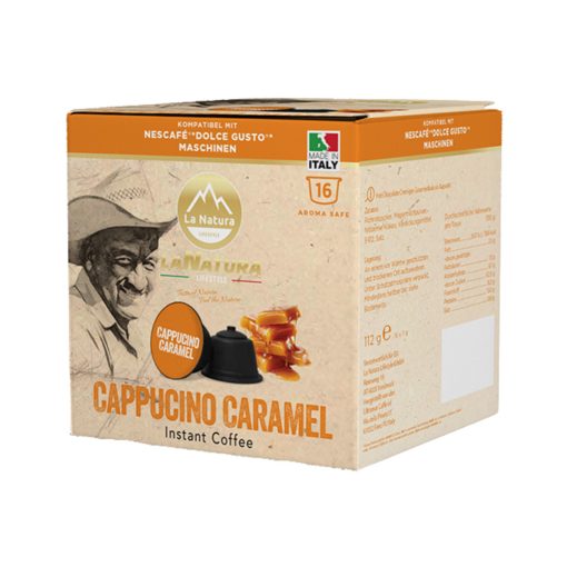 Karamellás Cappuccino Dolce Gustokompatibilis kapszula 16db LaNatura