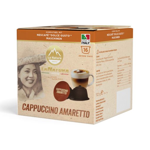 Amaretto Cappuccino Dolce Gusto kompatibilis kapszulában 16db LaNatura