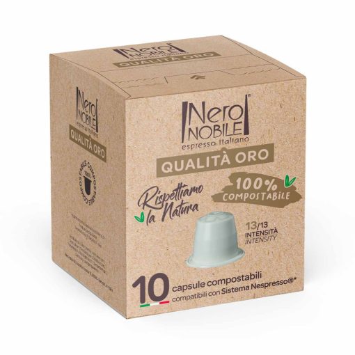 Qualita Oro Nespresso kompatibilis komposztálható lebomló kávékapszula 10 db