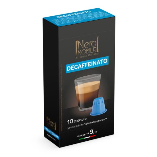 Koffeinmentes Aluminium Nespresso kompatibilis kávékapszula 10 db dobozban