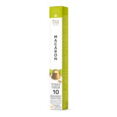   Pisztáciás Macaron Cappuccino Aluminium Tube Nespresso kompatibilis kávékapszula 10db