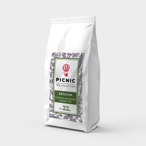 Sencha Goji bogyós, Áfonyás szálas Zöld tea 45g